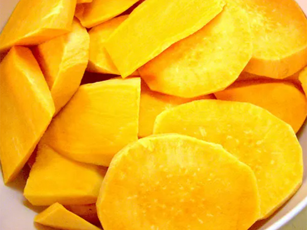 frozen steamed sweet potato