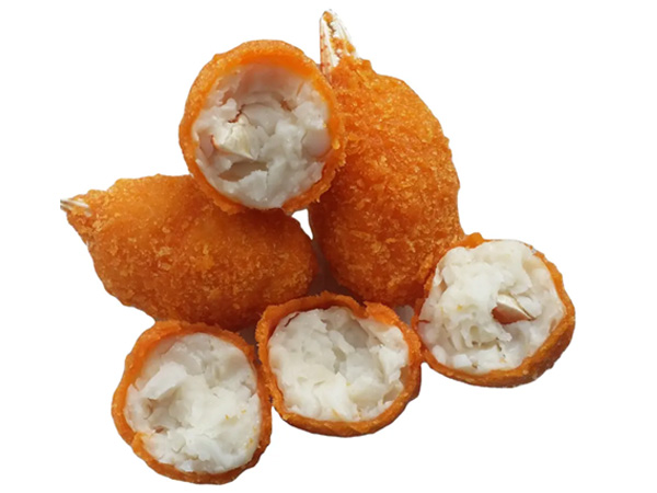 Breaded surimi crab claws
